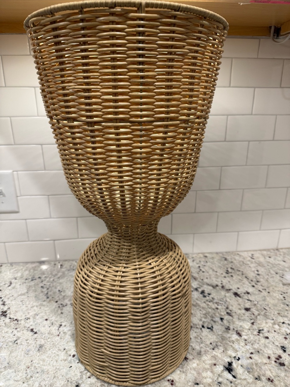 Rattan Reversible Outdoor Planter Basket - Hearth & Hand - 24 in NWOT - Picture 6 of 9